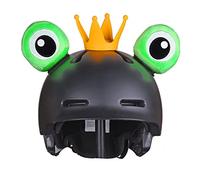 WINBST Corona para casco de moto, diseño de corona de rana, dulce corona de ojo de rana, con cintas autoadhesivas, decoración para casco de esquí, casco de moto, casco de bicicleta