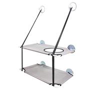 WINBST Hamaca para gatos de doble capa, espacio para ventana, hasta 10 kg, con fuerte ventosa, cama para mascotas