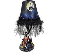 WINBST Lámpara de mesa de Pesadilla antes de Navidad, mesa de luz de luna LED con figura borla, resina hecha a mano, modelo de juguete, decoración de escritorio