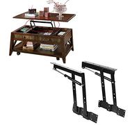 Wincal Bisagras de muebles de elevación práctica, Muebles de mesa de café con soporte de elevación superior de hardware mecánico, soporte de elevación de muelle neumático de mesa de café, 1 par