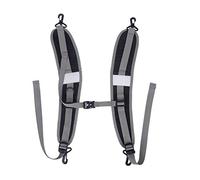 Wincal Correa de bolsa 1 par de nailon duradero mochila correas de hombro cinturón de hombro ajustable cinturón de cintura piezas de reparación accesorios de mochila(negro)