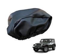 Winch Protective Cover - Leather, 14,17 x 4,92 x 5,11 in Car Winch Dustproof | Waterproof Heavy-Duty Electric Winchs Protector, Elastic Fit Cover For 3500 lbs, 17500 lbs Winches, , vehicle Outdoor