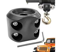 Winch Stopper, Car Modification Accessory, Replacement Winch Hook Stopper Block, Shock-Absorbing Utility Part, for Towing, Trucks, Expeditions, Offroad, Ranch, Trail Use, 2.44x1.57x1.93 Inches