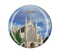 Winchester Inglaterra - Imán para nevera (3D, cristal, recuerdo, coleccionables, nevera, magnético)
