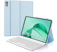 WINCHKING Funda con teclado para Honor Pad X8a de 11 pulgadas, funda ultrafina con teclado inalámbrico para Honor Pad X8a de 11 pulgadas, teclado alemán QWERTZ (azul cielo)