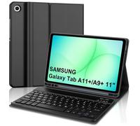 WINCHKING Funda con Teclado para Samsung Galaxy Tab A11 Plus/A9+ 11 Pulgadas 2023, Funda Teclado para Samsung Galaxy Tab A9 Plus, Inalámbrico Bluetooth Magnético Keyboard, QWERTY Español Ñ, Negro