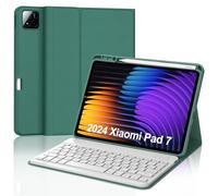 WINCHKING Funda con teclado para Xiaomi Pad 8/8 Pro 11.2", funda magnética extraíble teclado para Xiaomi Pad 7/8 11.2 pulgadas, teclado italiano QWERTY Layout, verde oscuro