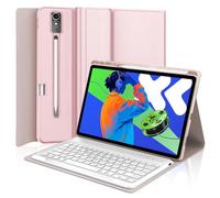 WINCHKING Teclado para Lenovo Idea Tab Pro 12.7" 2025, funda teclado para Lenovo Idea Tab, funda teclado italiano Bluetooth para Lenovo Idea Tab Pro 12.7 pulgadas 2025 TB-373FU/TB-375FC, rosa