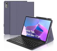 WINCHKING Teclado para Lenovo Tab P11 (2nd Gen), funda para 11,5" para Lenovo Tab 11(TB350FU/TB350XU 2022), disposición italiana, bandeja delgada Bluetooth extraíble magnética, violeta lavanda