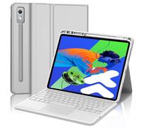 WINCHKING Teclado para Lenovo Tab P12 12,7" 2025 - Carcasa teclado para Lenovo Tab de 12,7 pulgadas, Trackpad Multi-touch, retroiluminación de 7 colores, Azerty