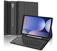 WINCHKING Teclado para Samsung Galaxy Tab S10 Plus 2024, Galaxy Tab S9/S9FE Plus teclado 12,4", funda teclado Bluetooth italiano extraíble para Samsung S10+/S9+/S9 FE+ 12.4 pulgadas 2024/2023, negro