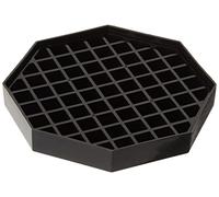 Winco DT-60 4 bandejas de goteo, 6 x 6 pulgadas, paquete económico, negro, mediano