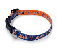 WinCraft Collar para Mascotas de los New York Mets, Blanco, Grande, diseño de Perro City Connect, Favorito de los fanáticos
