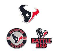 WinCraft Houston Texans - Juego de pines de coleccionista de tres piezas