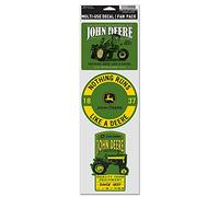 WinCraft John Deere 3 Pack Multi-USE Decals 3.75X12 Tractor
