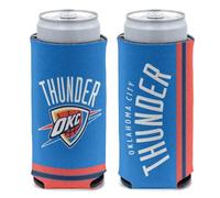 WinCraft NBA Oklahoma City Thunder - Enfriador de latas delgadas, colores del equipo, talla única