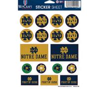WinCraft NCAA Notre Dame Hoja de pegatinas de vinilo de 5.0 x 7.0 in