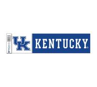 WinCraft NCAA University of Kentucky 13249751 Tira de parachoques de 3.0 x 12.0 in, color negro