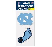 WinCraft NCAA University of North Carolina Perfect Cut Decal (Set of 2) 4"""" x 4""""