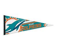 WinCraft NFL 14515115 - Banderín de Miami Dolphins, 12 x 30 pulgadas