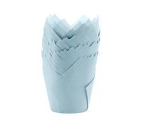 WINCUR - 200 forros para cupcakes de tulipán, desechables a granel a prueba de grasa, moldes para magdalenas, soportes para ramequines de tamaño estándar para postres