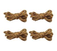 WINCUR 4 pares de cordones gruesos y redondos de escalada, 0.2 pulgadas de ancho, para botas de senderismo, zapatos tácticos y de trabajo, Oro café claro., 100cm/40"