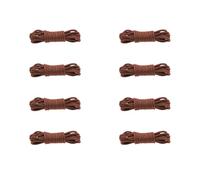 WINCUR 4 pares de cordones redondos encerados, 0.12 pulgadas de ancho, cuerdas finas formales Oxford para zapatos Oxford, botas de cuero, Marrón, 90cm/35"