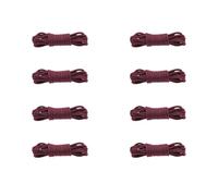 WINCUR 4 pares de cordones redondos encerados, 0.12 pulgadas de ancho, cuerdas finas formales Oxford para zapatos Oxford, botas de cuero, Granate, 60cm/24"