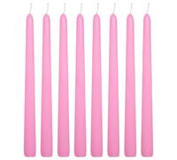 WINCUR - 8 paquetes de velas en forma de cono, velas de cera de parafina cónicas largas de 0.86 x 9.84 pulgadas, para vacaciones, iglesia, devocional, celebración y fiesta, ambiente de banquete de