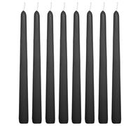 WINCUR - 8 paquetes de velas en forma de cono, velas de cera de parafina cónicas largas de 0.86 x 9.84 pulgadas, para vacaciones, iglesia, devocional, celebración y fiesta, ambiente de banquete de