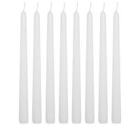 WINCUR - 8 paquetes de velas en forma de cono, velas de cera de parafina cónicas largas de 0.86 x 9.84 pulgadas, para vacaciones, iglesia, devocional, celebración y fiesta, ambiente de banquete de