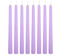 WINCUR - 8 paquetes de velas en forma de cono, velas de cera de parafina cónicas largas de 0.86 x 9.84 pulgadas, para vacaciones, iglesia, devocional, celebración y fiesta, ambiente de banquete de