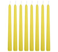 WINCUR - 8 paquetes de velas en forma de cono, velas de cera de parafina cónicas largas de 0.86 x 9.84 pulgadas, para vacaciones, iglesia, devocional, celebración y fiesta, ambiente de banquete de