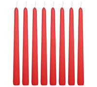 WINCUR - 8 paquetes de velas en forma de cono, velas de cera de parafina cónicas largas de 0.86 x 9.84 pulgadas, para vacaciones, iglesia, devocional, celebración y fiesta, ambiente de banquete de