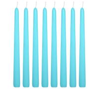 WINCUR - 8 paquetes de velas en forma de cono, velas de cera de parafina cónicas largas de 0.86 x 9.84 pulgadas, para vacaciones, iglesia, devocional, celebración y fiesta, ambiente de banquete de