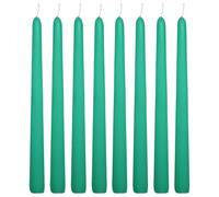 WINCUR - 8 paquetes de velas en forma de cono, velas de cera de parafina cónicas largas de 0.86 x 9.84 pulgadas, para vacaciones, iglesia, devocional, celebración y fiesta, ambiente de banquete de