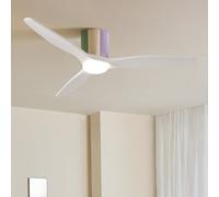 WIND CALM CUSTOM WOVEN - Ventilador De Techo 40W Silencioso Ø132 Cm 100% Madera Con Luz LED Mando A Distancia