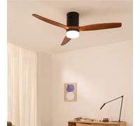 WIND CALM NATURAL WOOD - Ventilador De Techo 40W Silencioso 100% Madera Mando A Distancia