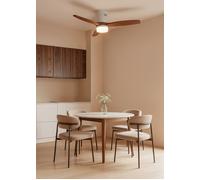 WIND CALM NATURAL WOOD - Ventilador De Techo 40W Silencioso 100% Madera Mando A Distancia