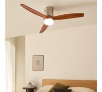 WIND CALM NATURAL WOOD - Ventilador De Techo 40W Silencioso 100% Madera Mando A Distancia