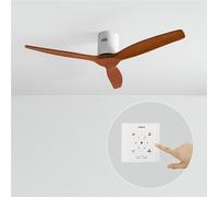 WIND CALM NATURAL WOOD - Ventilador De Techo 40W Silencioso 100% Madera Sin Luz