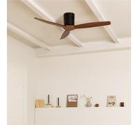 WIND CALM NATURAL WOOD - Ventilador De Techo 40W Silencioso 100% Madera Sin Luz