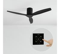 WIND CALM NATURAL WOOD - Ventilador De Techo 40W Silencioso 100% Madera Sin Luz