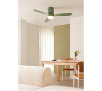 WIND CALM SCULPT - Ventilador De Techo 40W Silencioso Ø132 Cm Con Luz LED M (Ø132cm) (estancias 10m²-25m²)