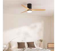 WIND CALM - Ventilador De Techo 40W Silencioso Con Aspas De ABS Técnico Varios Tamaños Controlador De Pared + Mando