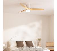 WIND CALM - Ventilador De Techo 40W Silencioso Con Aspas De ABS Técnico Varios Tamaños Controlador De Pared + Mando