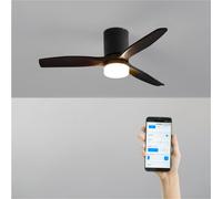 WIND CALM - Ventilador De Techo 40W Silencioso Con Aspas De ABS Técnico Varios Tamaños WIFI + Mando A Distancia