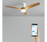 WIND CALM - Ventilador De Techo 40W Silencioso Con Aspas De ABS Técnico Varios Tamaños WIFI + Mando A Distancia