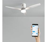WIND CALM - Ventilador De Techo 40W Silencioso Con Aspas De ABS Técnico Varios Tamaños WIFI + Mando A Distancia