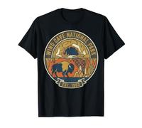 Wind Cave National Park EST 1903 - Insignia geométrica de la Cueva del Bisonte Camiseta